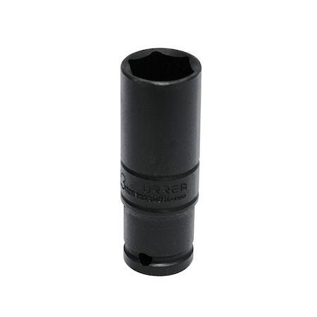 Urrea 1/2" drive 6-pt thin-wall deep impact socket 23MM 7323MD